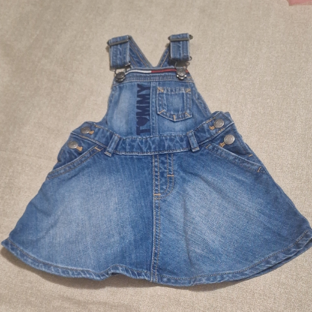 Tommy Hilfiger Kids Blue Denim Skirtall